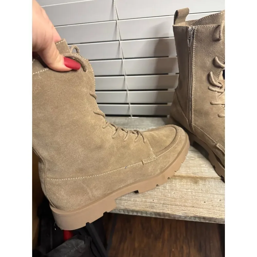 NWOT Dolce Vita Combat Style Boots- minor pen mark. Size 11 women  or 9.5 men